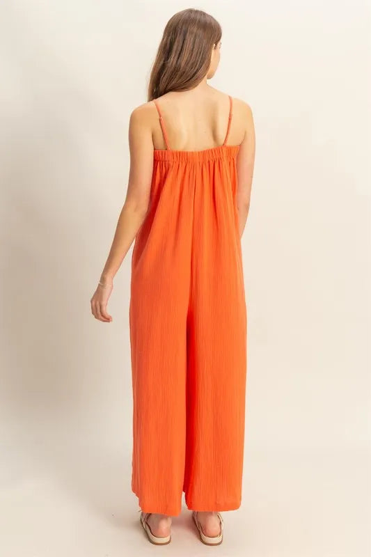 Double Gauze Super Flowy Cami Jumpsuit