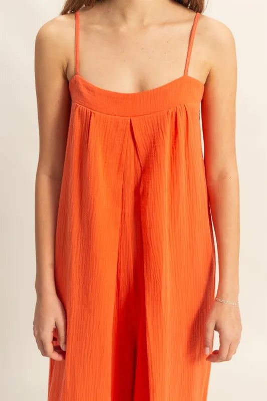 Double Gauze Super Flowy Cami Jumpsuit