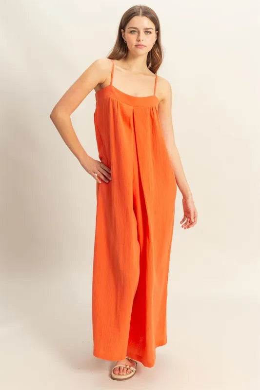 Double Gauze Super Flowy Cami Jumpsuit