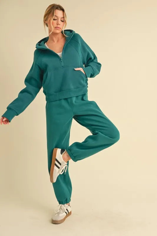 Drawstring elastic waist joggers with pockets, oversized.