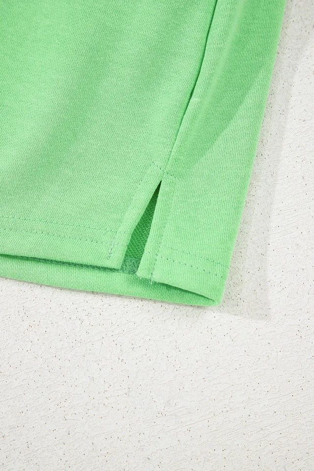 Drawstring solid mini skort.