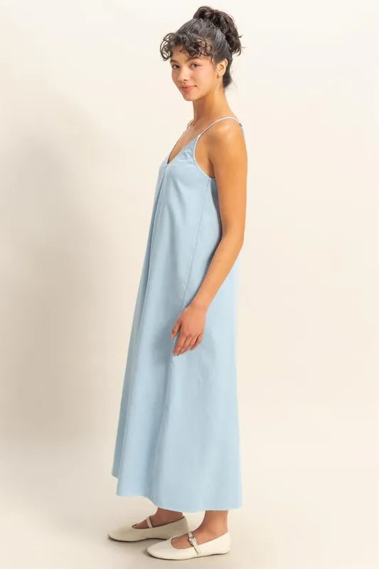 Hyfve Dyed V-Neck Loose Dress.