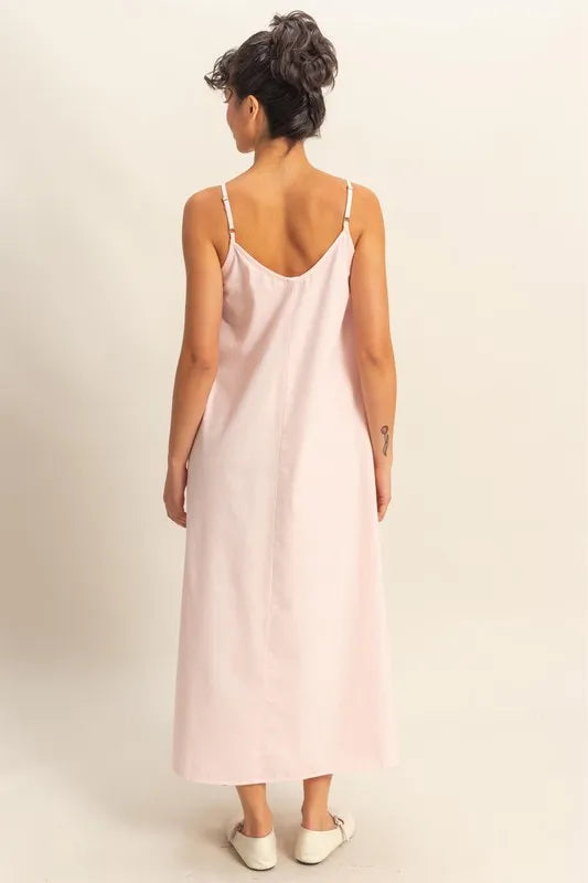 Hyfve Dyed V-Neck Loose Dress.