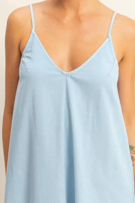 Hyfve Dyed V-Neck Loose Dress.