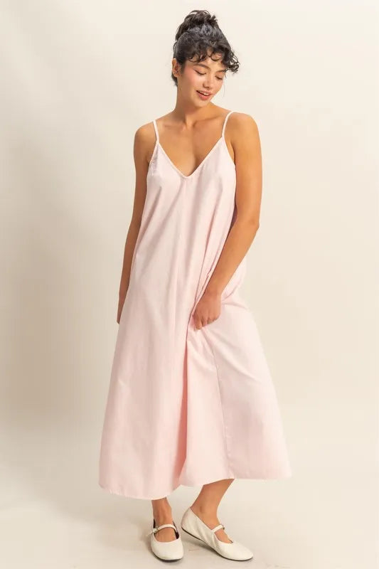 Hyfve Dyed V-Neck Loose Dress.
