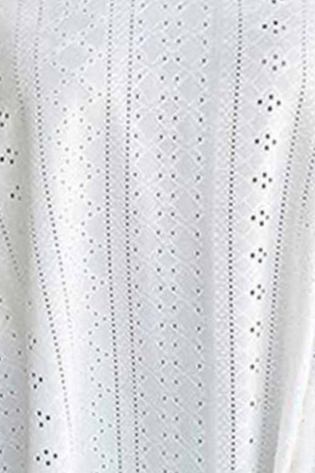 Eyelet scoop neck cami.