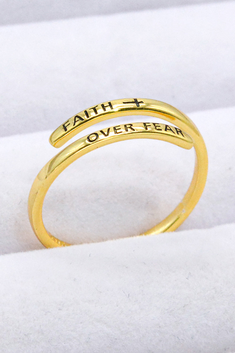 Faith Over Fear Bypass Ring