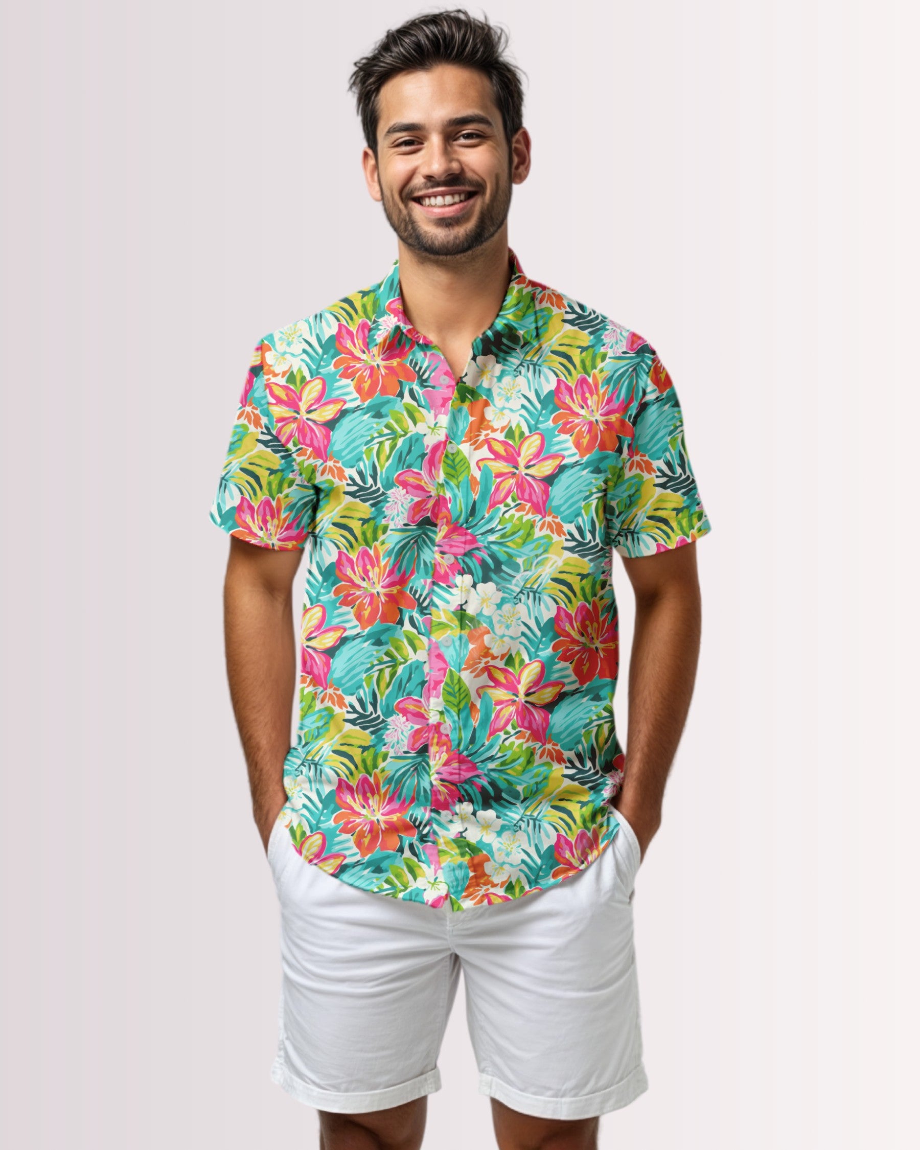 Mens Hawaiian Shirt - Tropical Hawaiian III