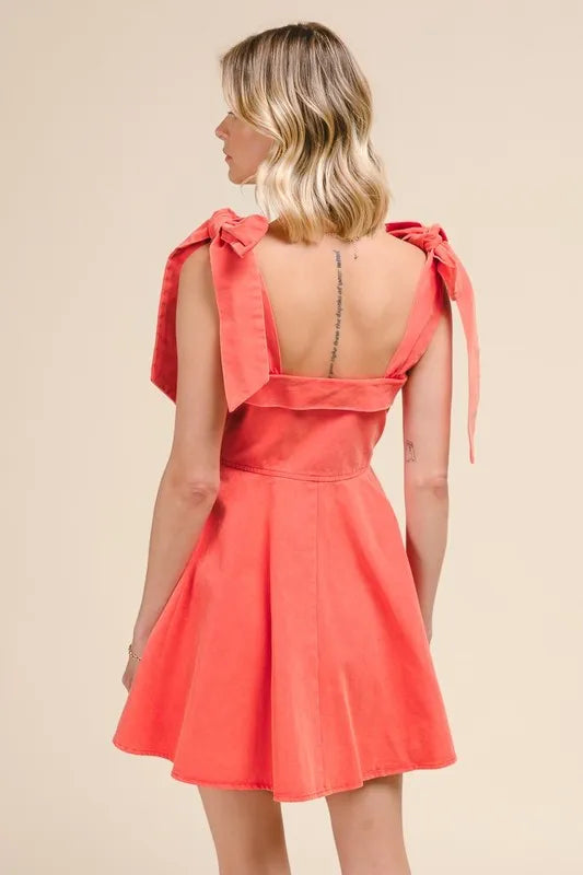 So Me Fit and Flare Washed Gameday Dress.