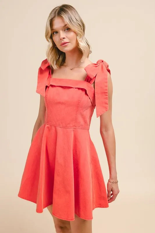 So Me Fit and Flare Washed Gameday Dress.