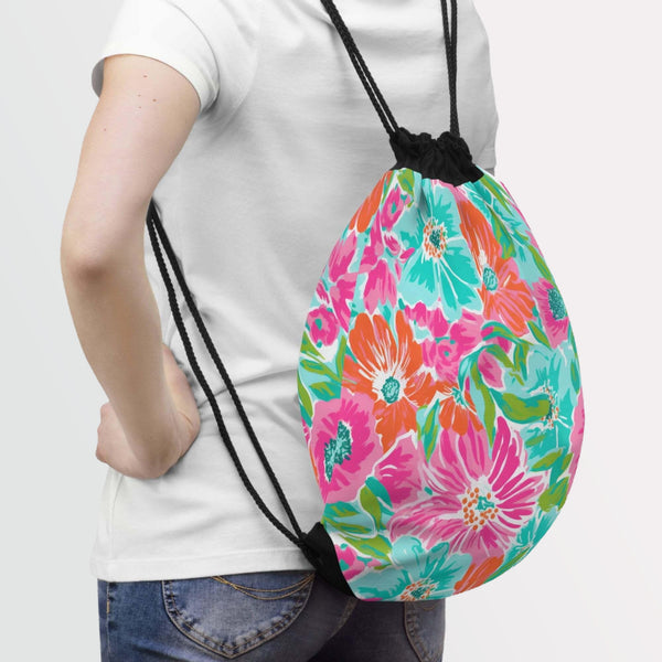 Flora XXIV Drawstring Bag