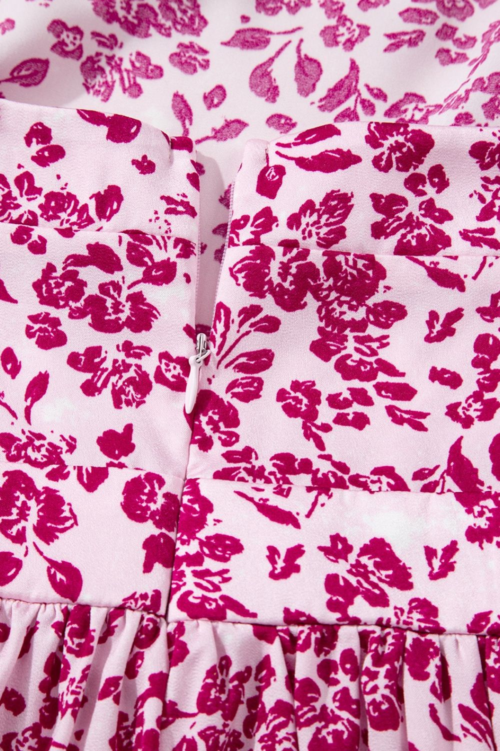 Floral Cutout Back Square Neck Maxi Dress.