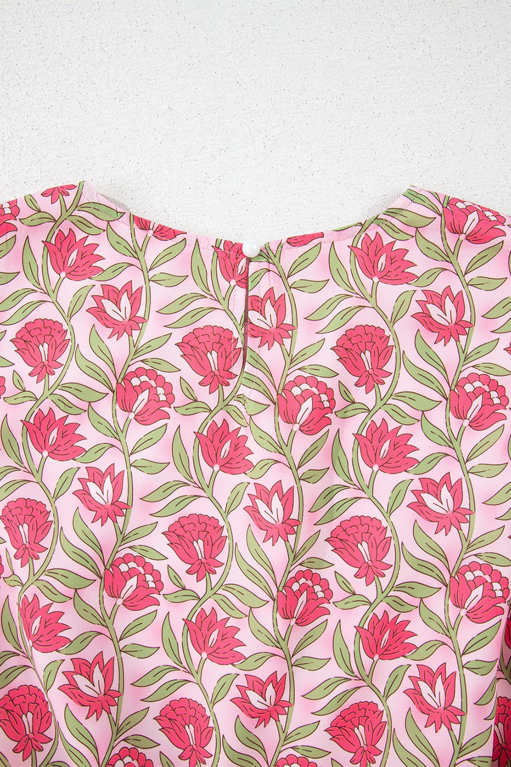 Floral Print Cropped Tank and Mini Skirt Set.