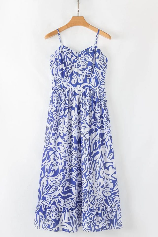 Plus Size Floral Off-Shoulder Flounce Sleeve Mini Dress.