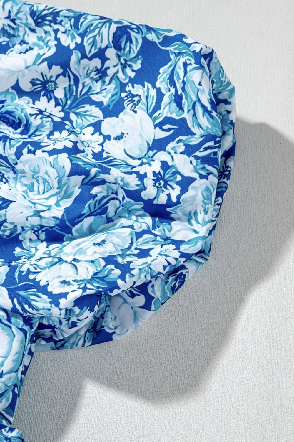 Floral Puff Sleeve Babydoll Mini Dress.
