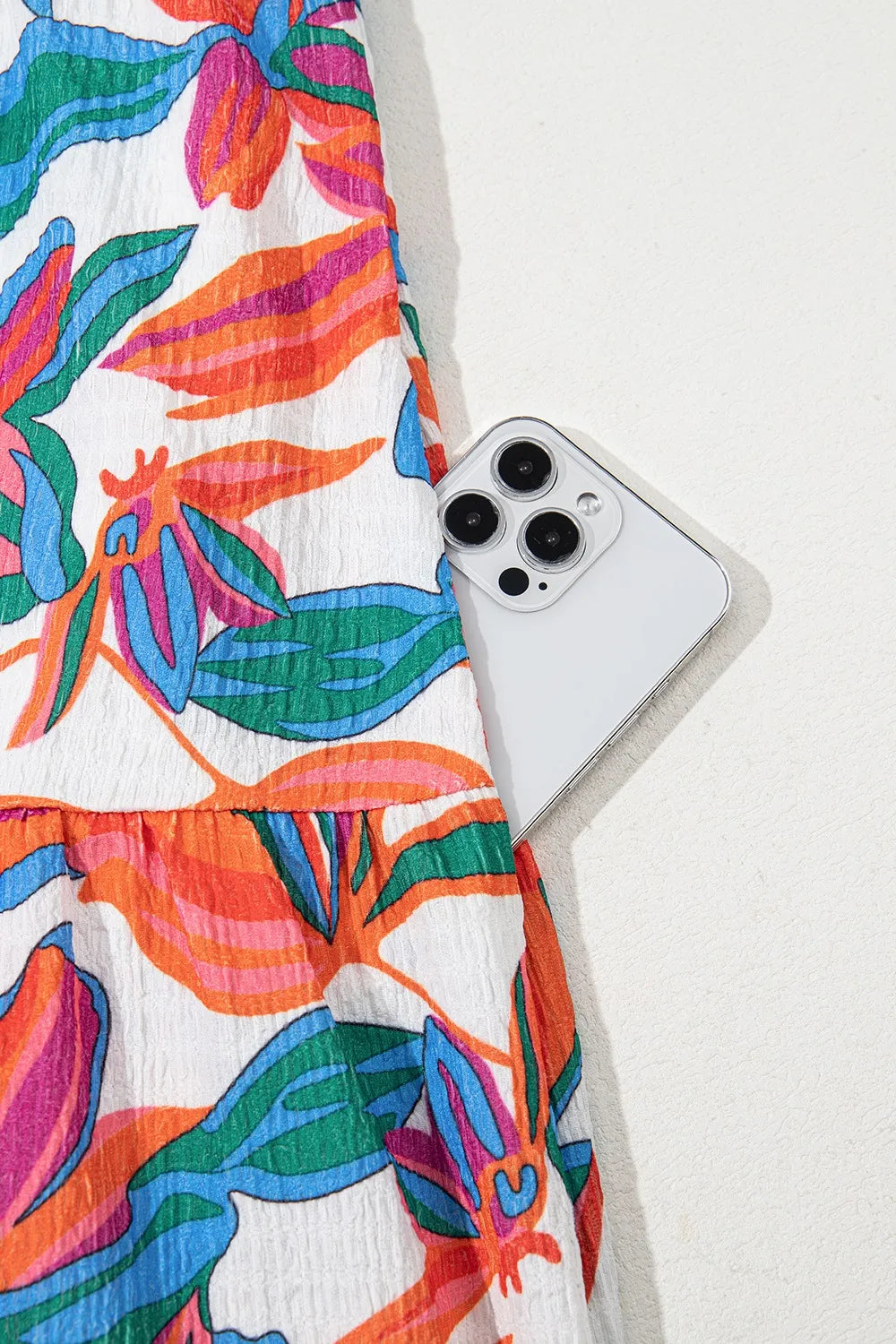 Floral Ruffled Strap V Neck Maxi Dress.