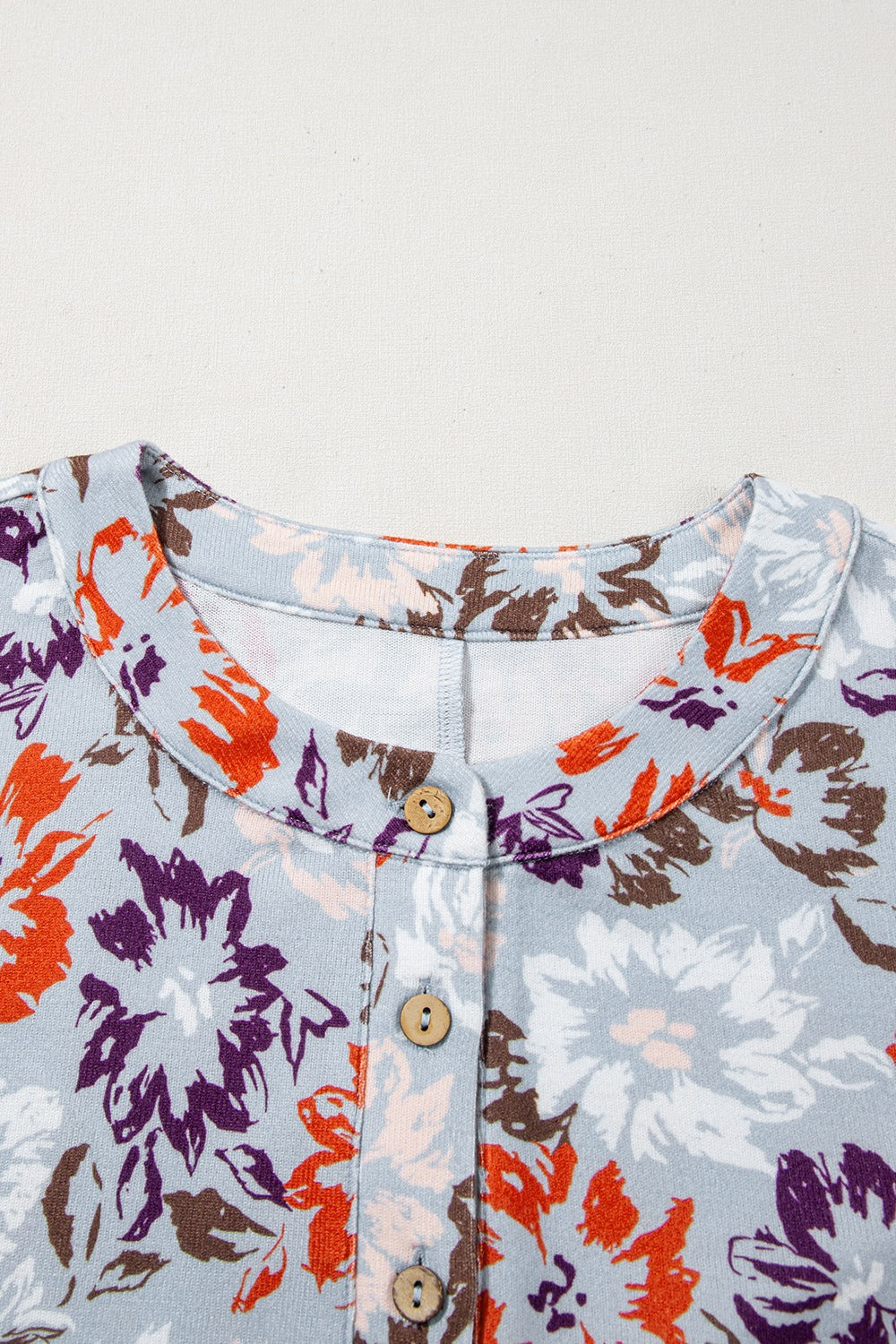 Floral Sleeveless Button Front Wide Leg Jumpsuit.