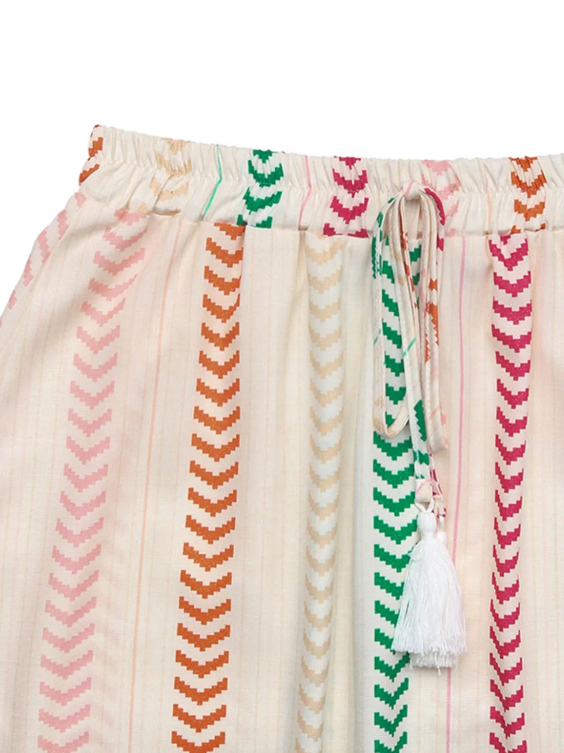 Frill Printed Maxi Skirt.