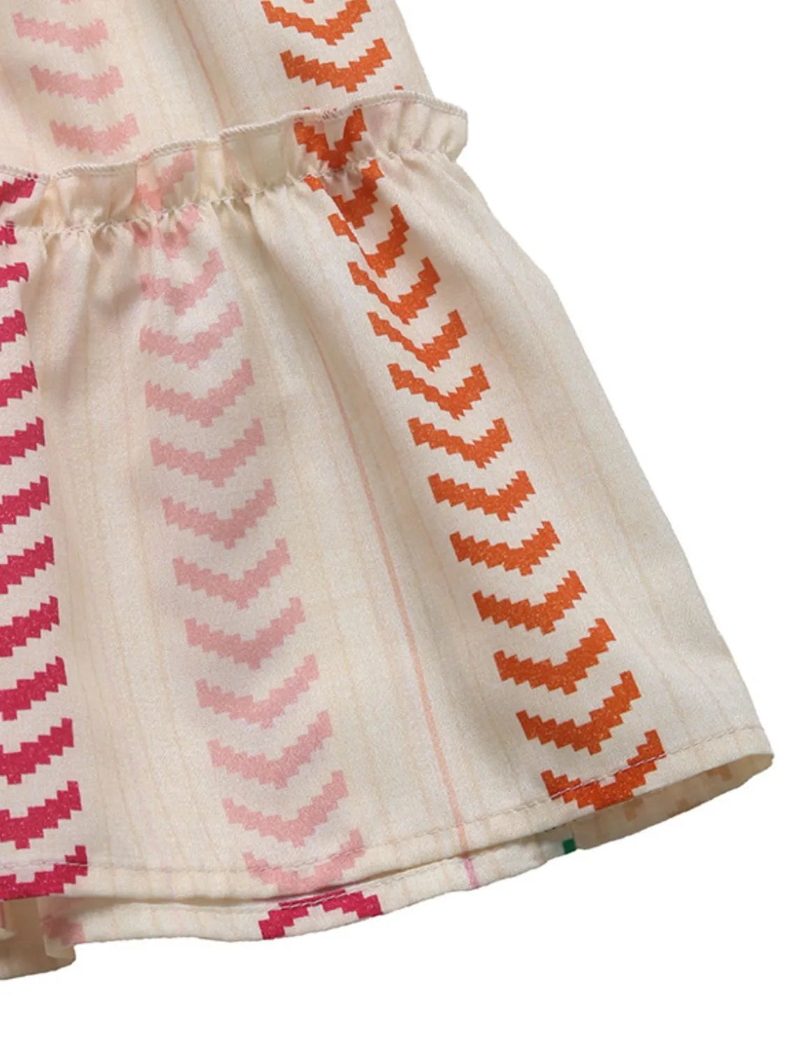 Frill Printed Maxi Skirt.