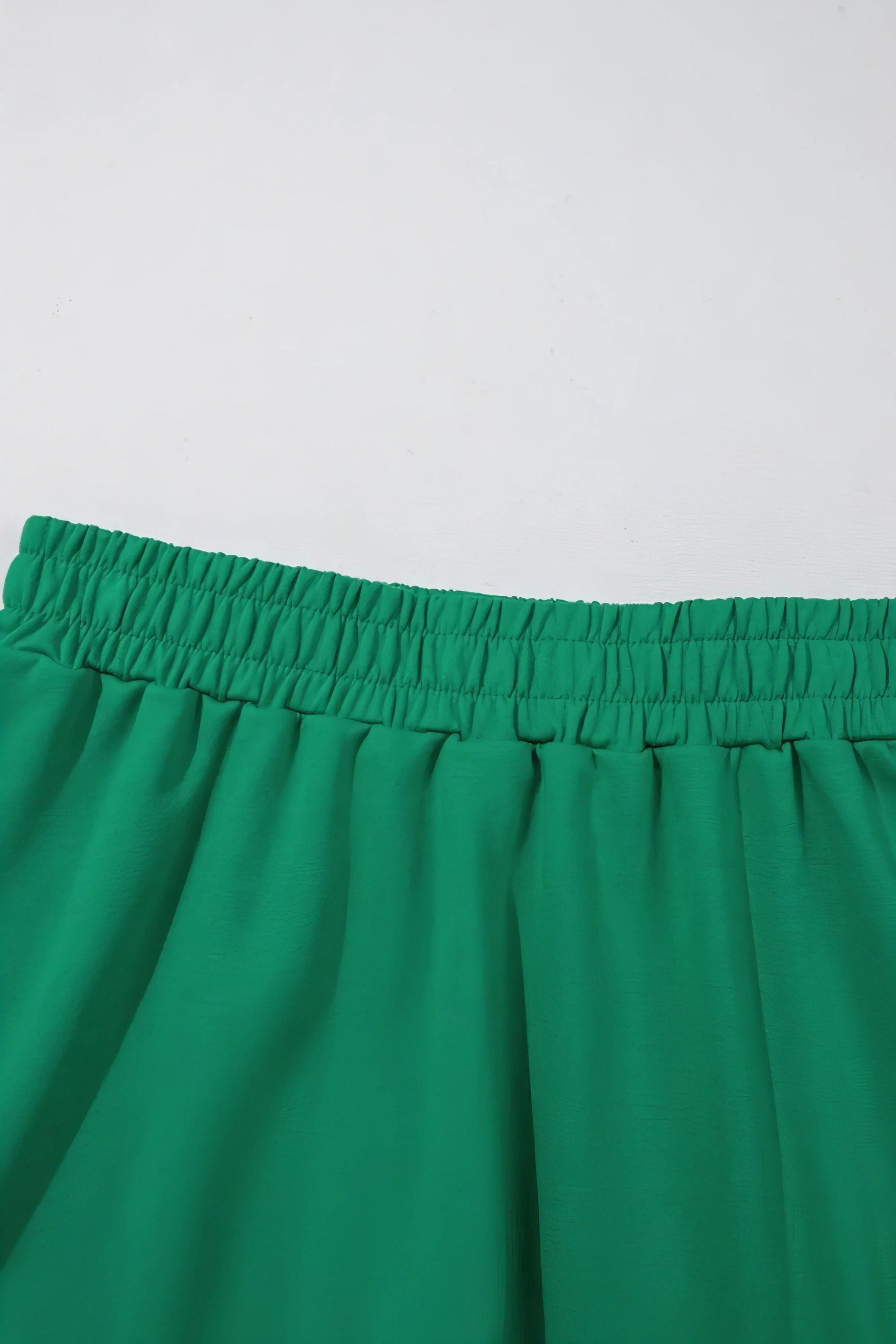 Frill zip front puff sleeve top and skort set, women's stylish two-piece outfit, feminine frill details, puff sleeves, comfortable skort, slightly stretchy fabric, polyester cotton elastane blend, perfect for a chic and playful look