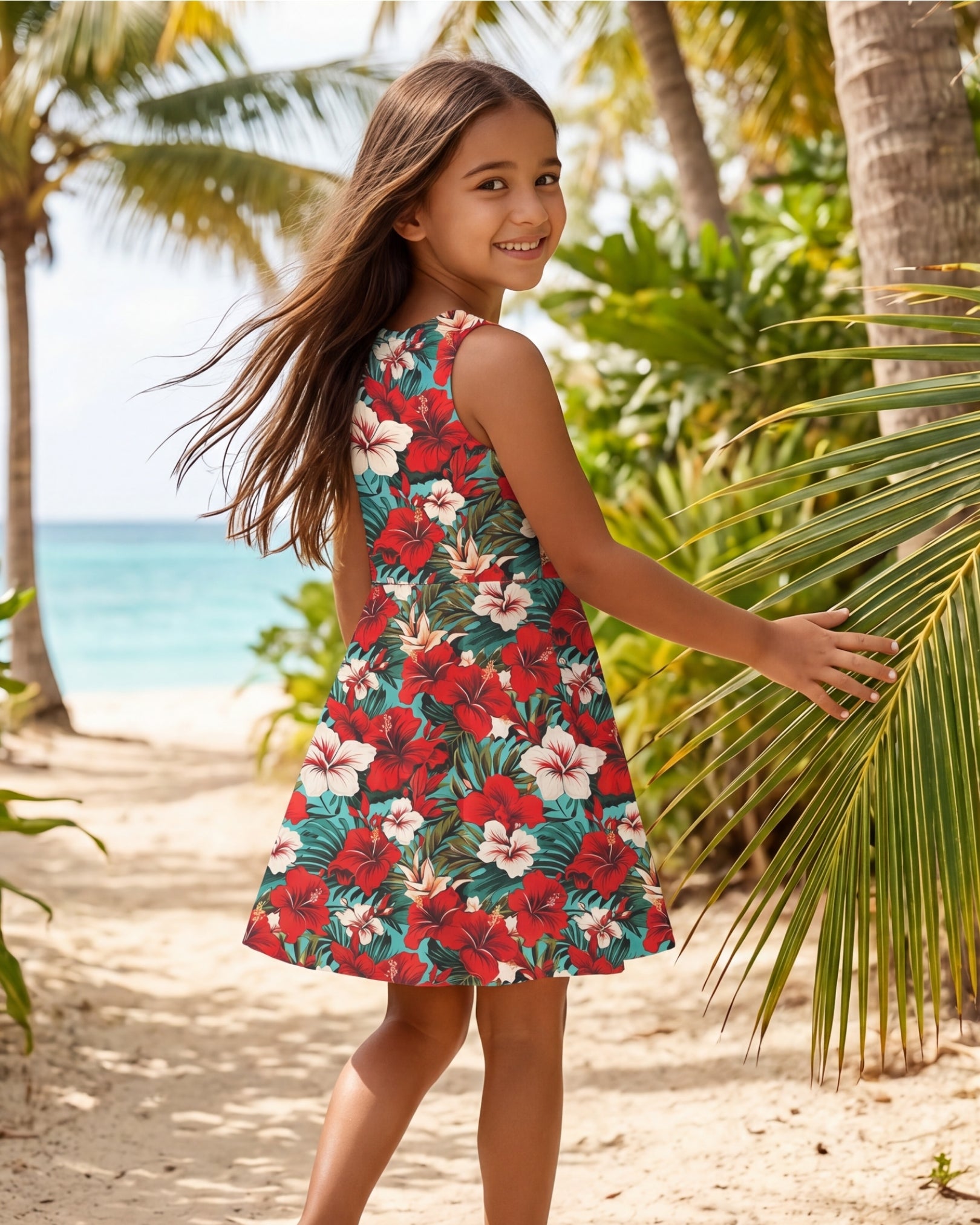 Girls Sun Dress - Aloha Vibes