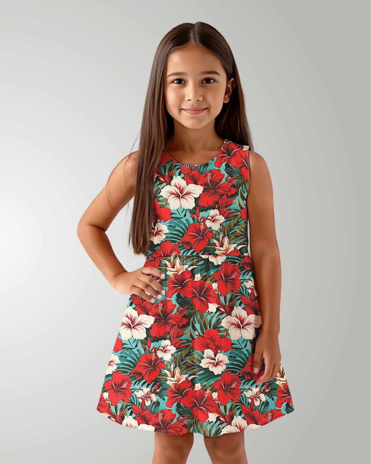 Girls Sun Dress - Aloha Vibes