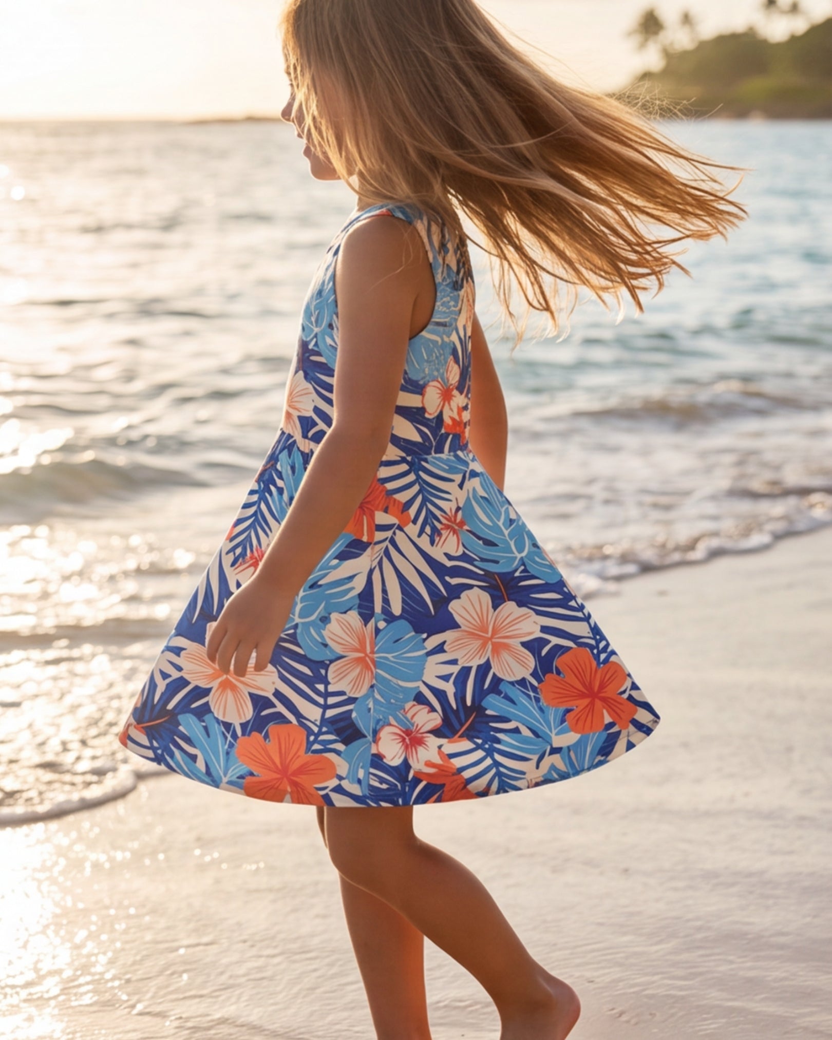 Girls Sun Dress - Island Oasis