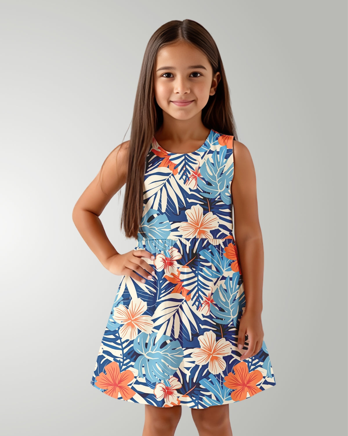 Girls Sun Dress - Island Oasis