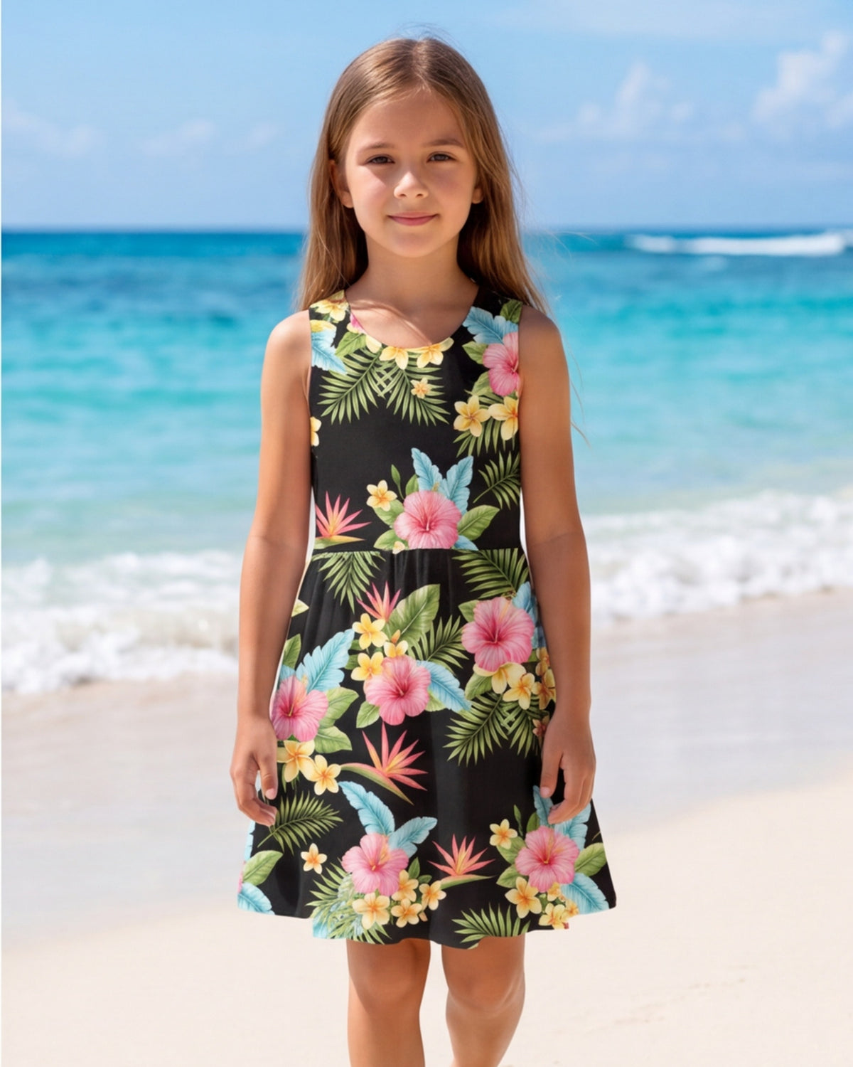 Girls Sun Dress - Lost in Paradise