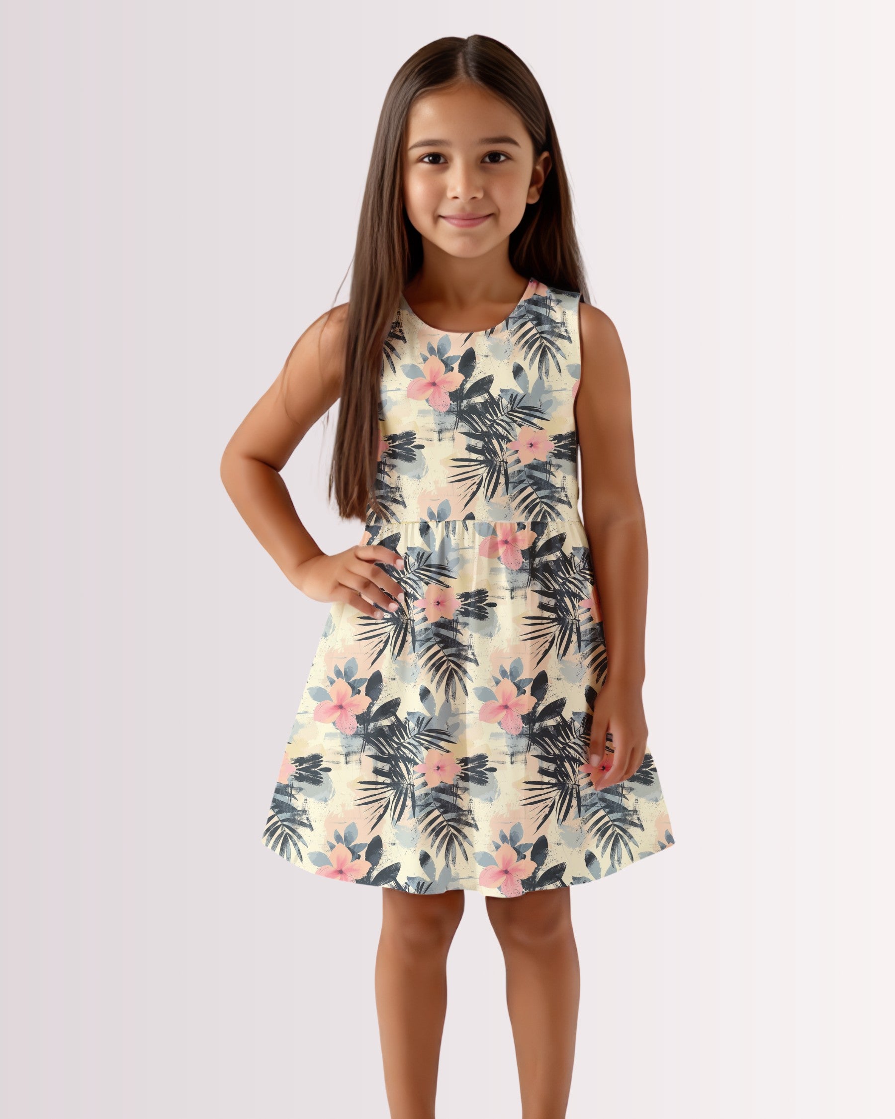Girls Sun Dress - Tropical IV