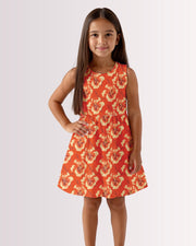 Girls Sun Dress - Red Hawaiian I