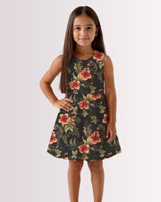 Girls Sun Dress - Vintage Hawaiian I