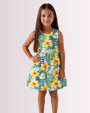 Girls Sun Dress - Hawaiian III