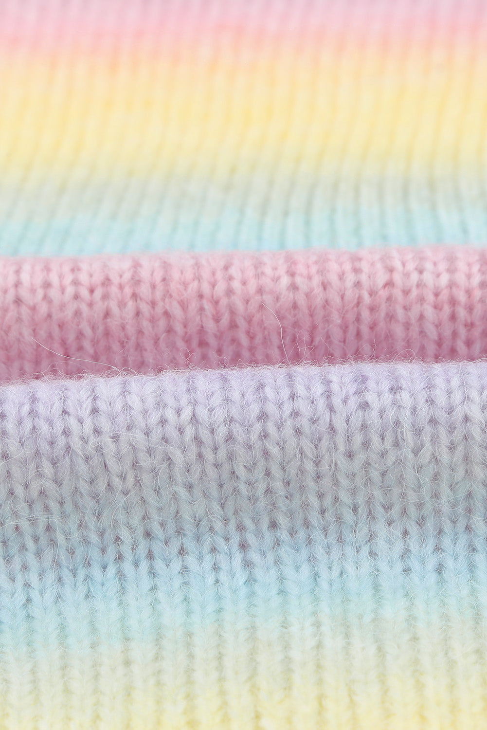 Gradient open front drop shoulder cardigan.