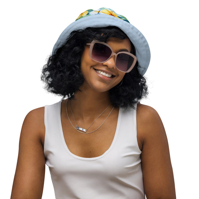 Hawaiian Hibiscus III Reversible Bucket Hat
