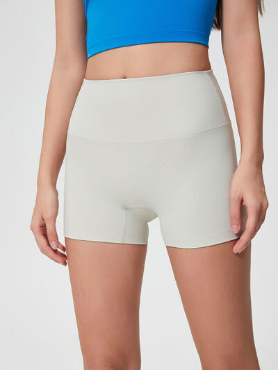 High waist active shorts.