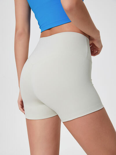 High waist active shorts.