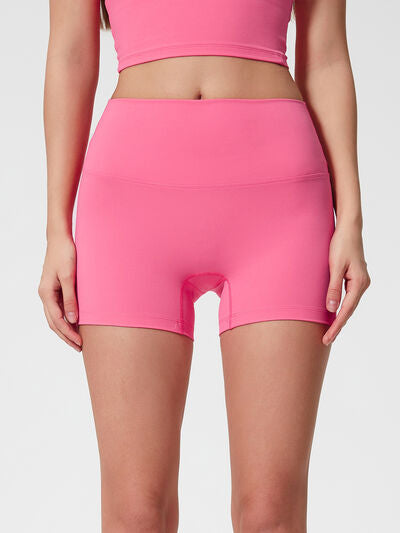 High waist active shorts.
