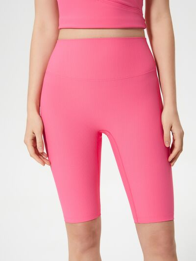 High waist active shorts.