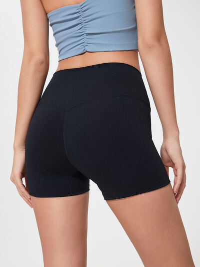 High waist active shorts.