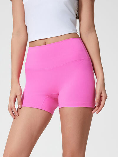 High waist active shorts.