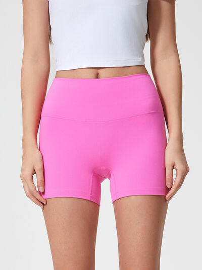 High waist active shorts.