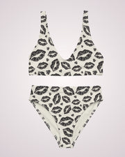 High Waist Bikini - Lips I