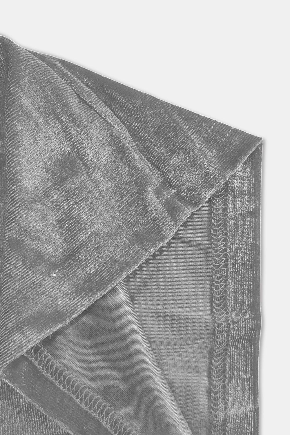 Full size high waist pants, opaque.