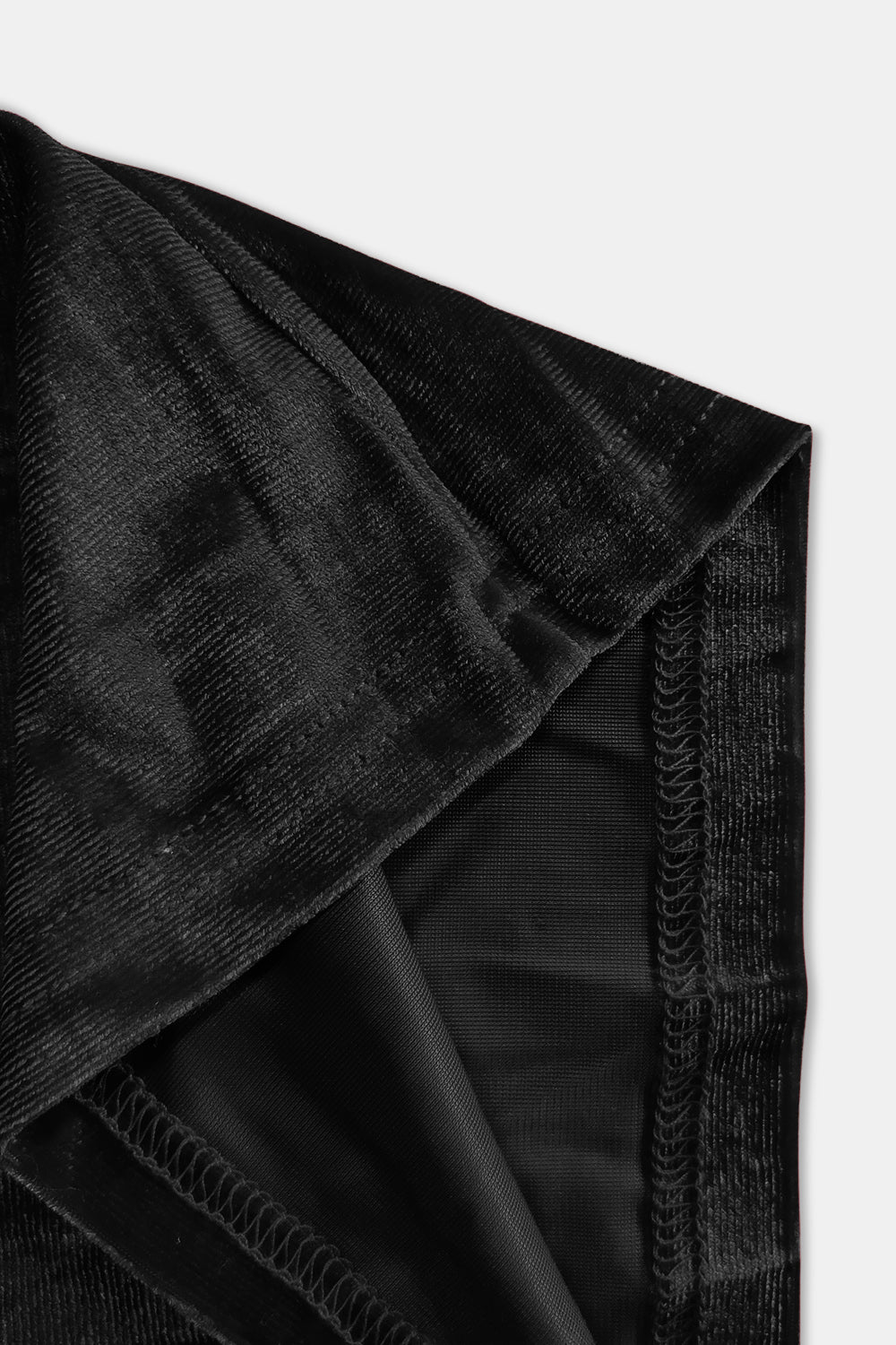 Full size high waist pants, opaque.