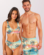 Couples Matching Swimsuits - Tropical Beach V