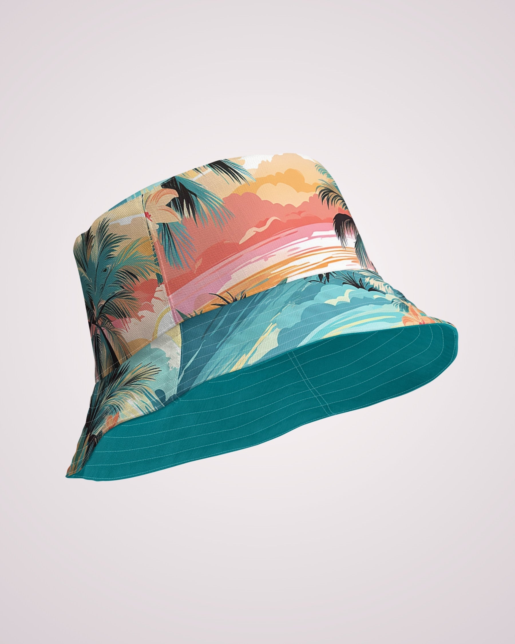 Reversible Bucket Hat - Tropical Beach V