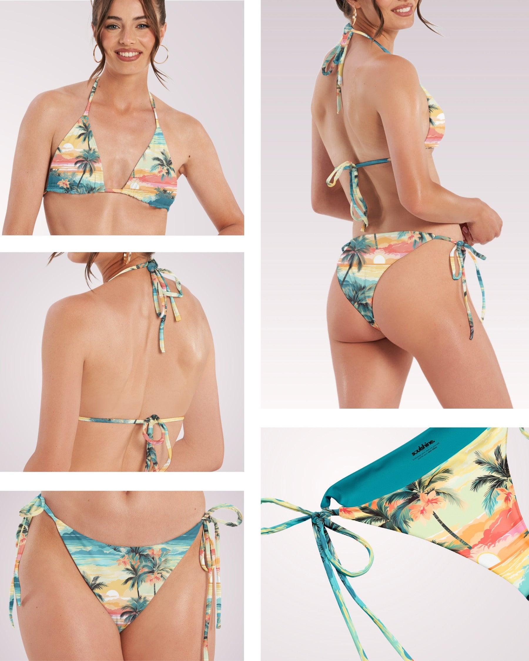 String Bikini - Tropical Beach V