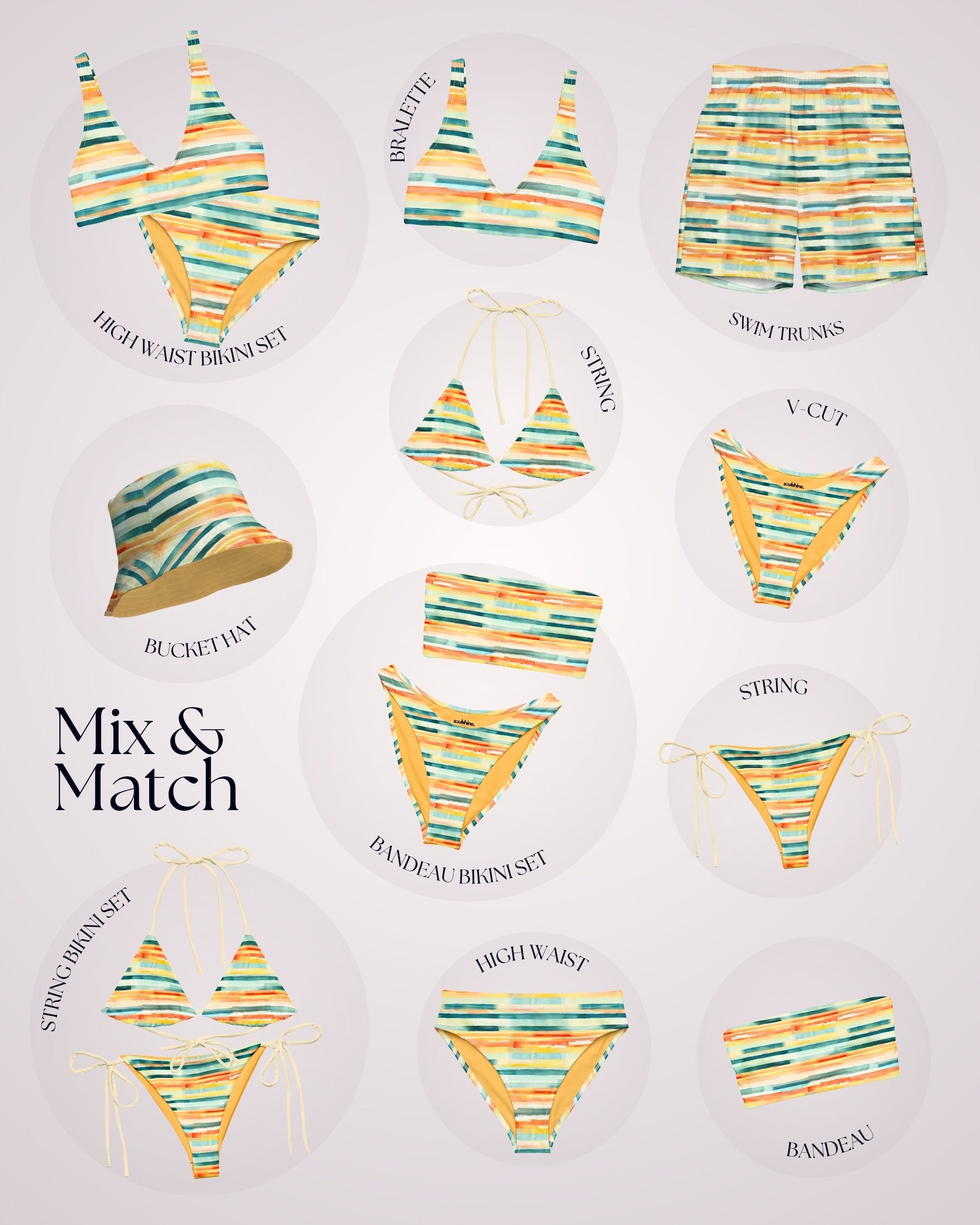 Couples Matching Swimsuits - Barbara IV