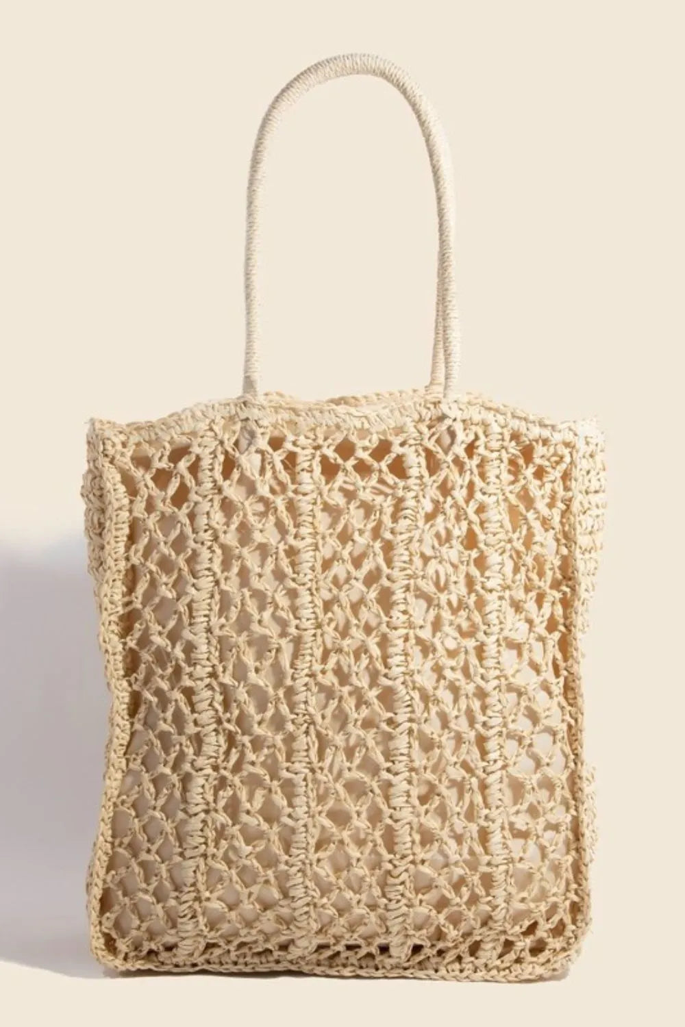 Medium intricate braided tote bag.